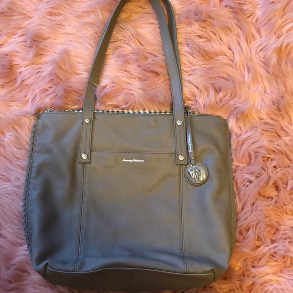 Tommy bahama leather tote